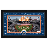 Highland Mint New York Mets 12" x 20" 2026 Signature Field Photograph - Facsimile Signatures