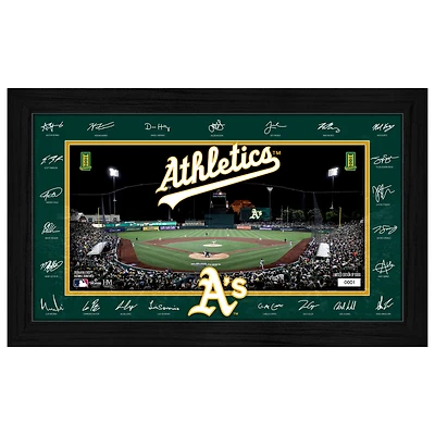 Highland Mint Athletics 12" x 20" 2026 Signature Field Photograph - Facsimile Signatures