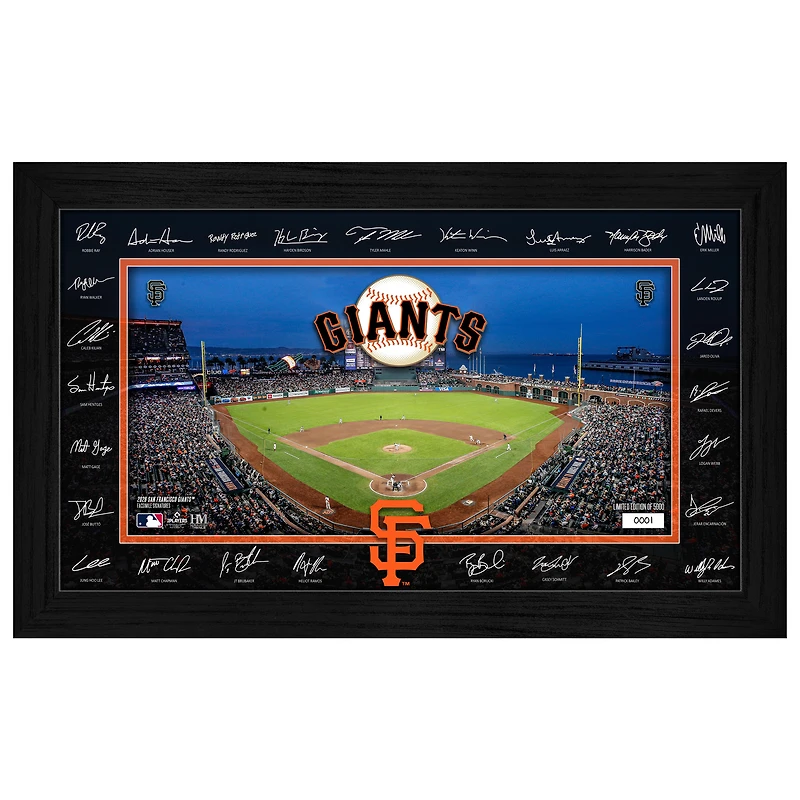 Highland Mint San Francisco Giants 12" x 20" 2026 Signature Field Photograph - Facsimile Signatures