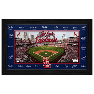 Highland Mint St. Louis Cardinals 12" x 20" 2026 Signature Field Photograph - Facsimile Signatures
