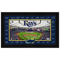 Highland Mint Tampa Bay Rays 12" x 20" 2026 Signature Field Photograph - Facsimile Signatures