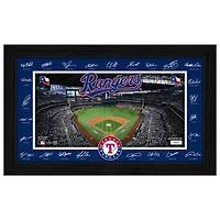 Highland Mint Texas Rangers 12" x 20" 2026 Signature Field Photograph - Facsimile Signatures