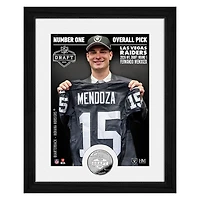 Highland Mint Fernando Mendoza Las Vegas Raiders 2026 NFL Draft 9" x 11" Silver Coin Photo Mint