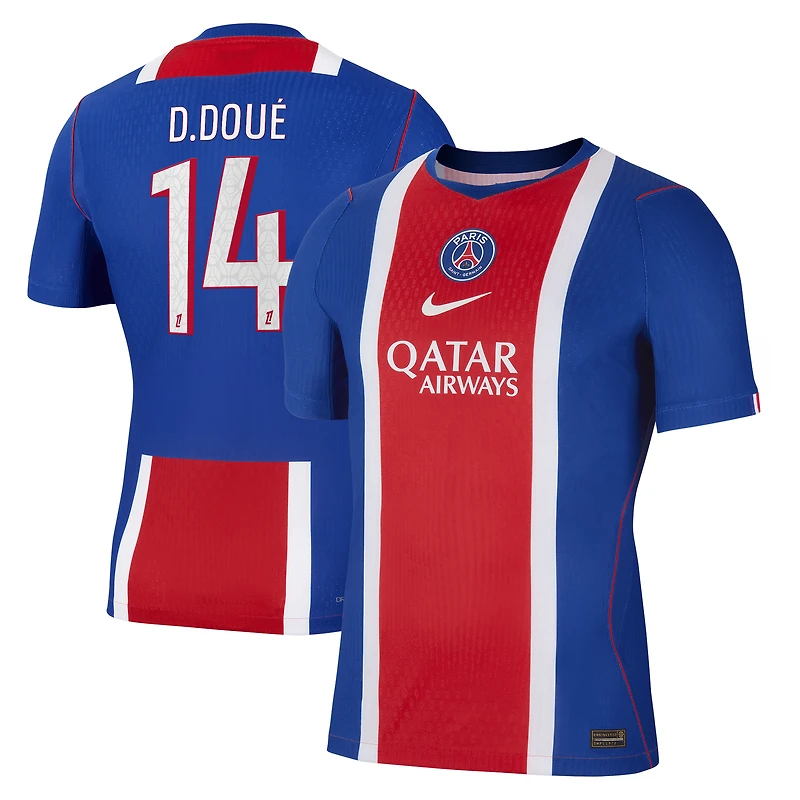 Men's Nike Désiré Doué Blue Paris Saint-Germain 2026/27 Home Match Authentic Jersey