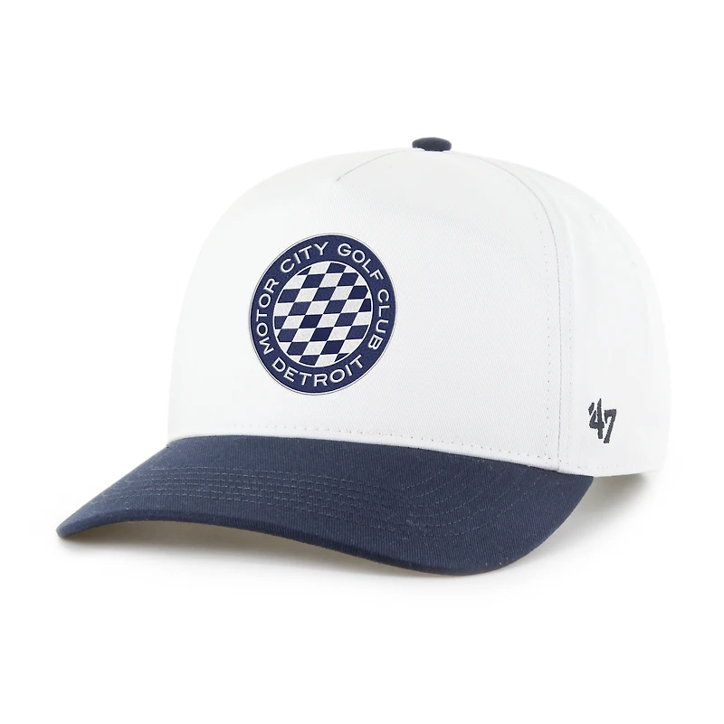 Men's '47  White/Navy Motor City Golf Club Hitch Adjustable Hat