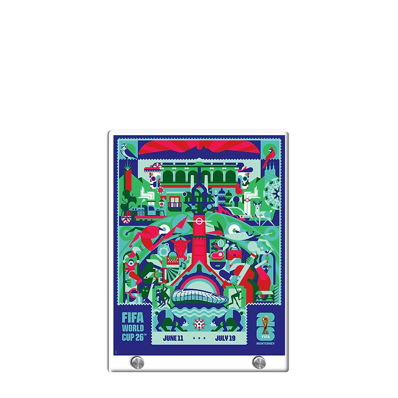 FIFA 8.5" x 11" World Cup 2026 Monterrey Host City Acrylic Plaque