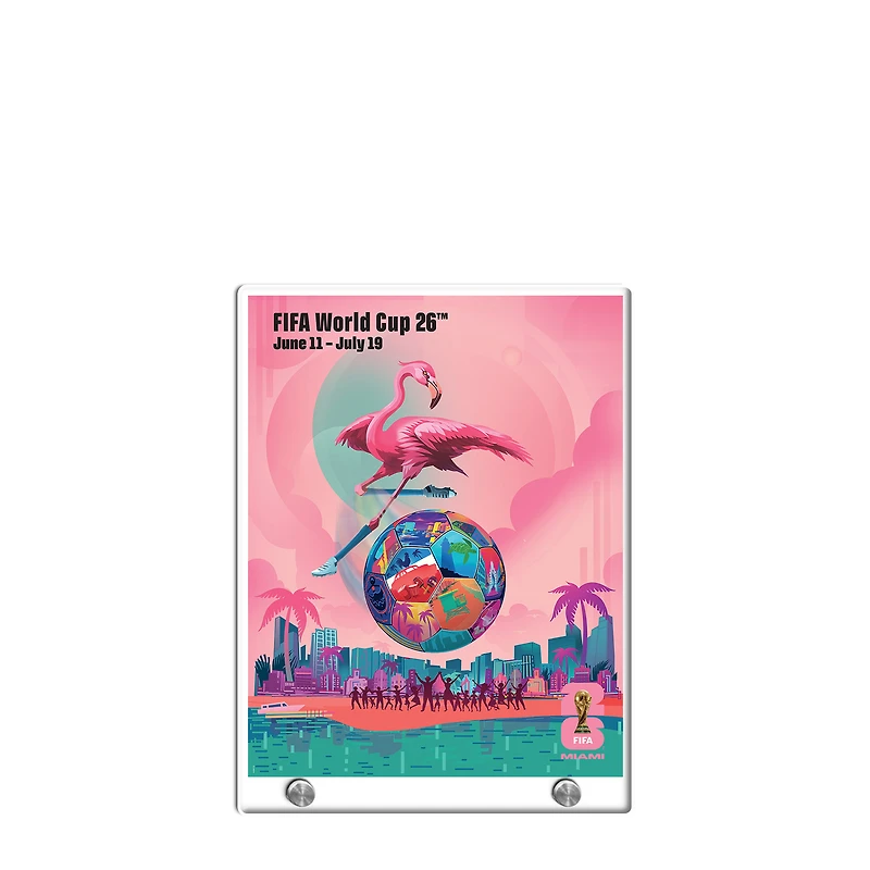 FIFA 8.5" x 11" World Cup 2026 Miami Host City Acrylic Plaque