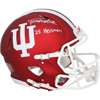 Fernando Mendoza Indiana Hoosiers Autographed Riddell Speed Authentic Helmet with "25 Heisman" Inscription