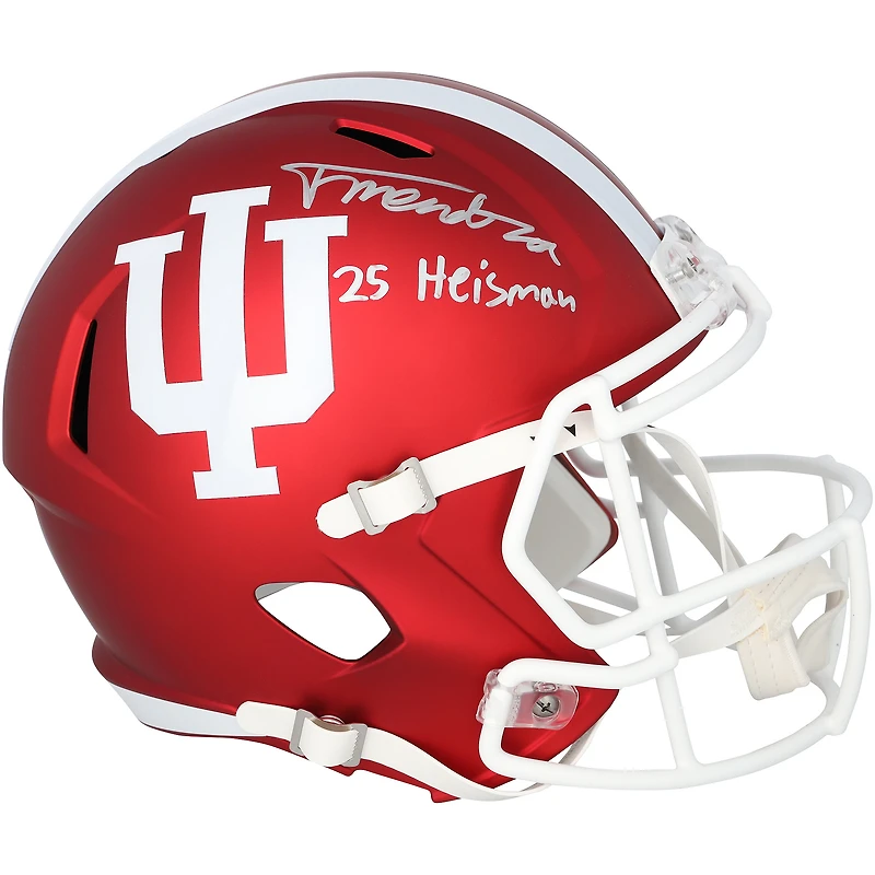 Fernando Mendoza Indiana Hoosiers Autographed Riddell Speed Replica Helmet with "25 Heisman" Inscription