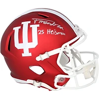 Fernando Mendoza Indiana Hoosiers Autographed Riddell Speed Replica Helmet with "25 Heisman" Inscription