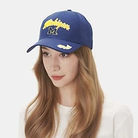 Women's ZooZatz Navy Michigan Wolverines Sweet Spirit A-Frame Adjustable Hat