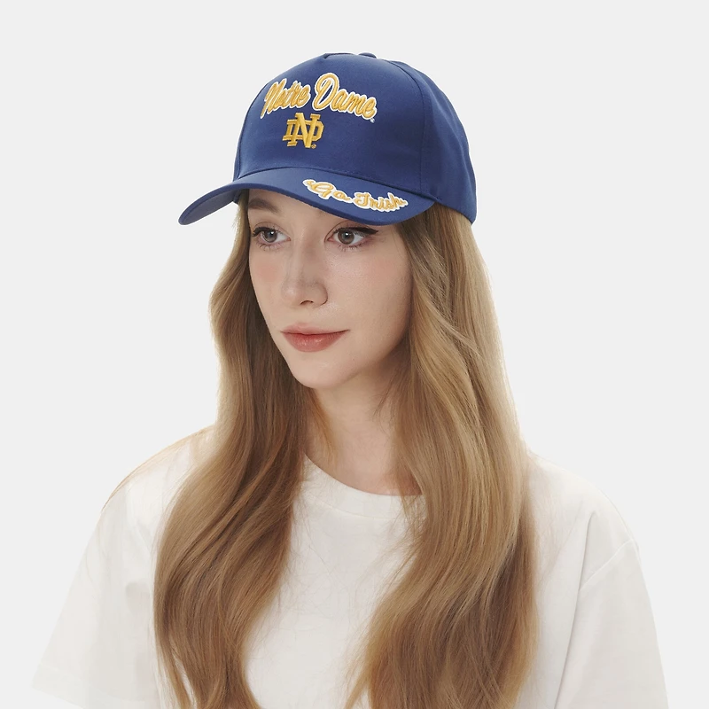 Women's ZooZatz Navy Notre Dame Fighting Irish Sweet Spirit A-Frame Adjustable Hat