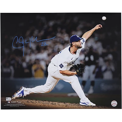 Clayton Kershaw Los Angeles Dodgers Autographed 16" x 20" 3000th Strikeout Spotlight Photograph