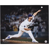 Clayton Kershaw Los Angeles Dodgers Autographed 16" x 20" 3000th Strikeout Spotlight Photograph