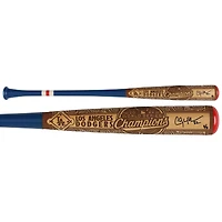 Clayton Kershaw Los Angeles Dodgers Autographed 2025 World Series Champion Pillbox Bat Company Mural Series Bat