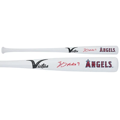 Zach Neto Los Angeles Angels Autographed Victus Team ID Mini Bat