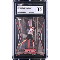 IShowSpeed 2025 Topps Speed Goes Pro Episode 4 - Basketball #12 CGC Authenticated 10 Card
