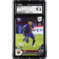 Dro Fernández Barcelona 2025-26 Topps Now UEFA CL Barça Youngster Makes UEFA Champions League Debut #31 CGC Authenticated Rookie Card