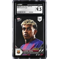 Lamine Yamal Barcelona 2025-26 Topps Now UEFA CL Youngest Player to Make 25 UCL Appearances #33 CGC Authenticated Card