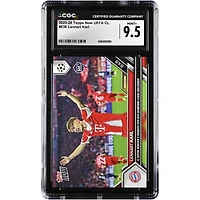 Lennart Karl Bayern Munich 2025-26 Topps Now UEFA CL FC Bayern Munchen's Youngest Ever UEFA Champions League Goalscorer #38 CGC Authenticated 9.5 Rookie Card