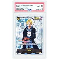 Sabo 2025 One Piece OP13 Alternate Art #120 PSA Authenticated 10 Card