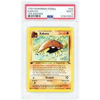 Kabuto 1999 Pokemon Fossil 1st Edition #50 PSA Authenticated 9 Card