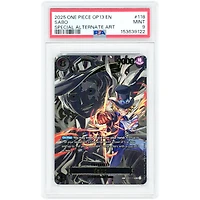 Sabo 2025 One Piece OP13 Special Alternate Art #118 PSA Authenticated 9 Card