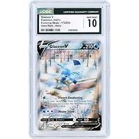Glaceon V 2021 Pokemon Evolving Skies Ultra Rare #175 CGC Authenticated 10 Card