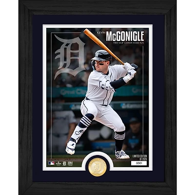 Highland Mint Kevin McGonigle Detroit Tigers First MLB Career Home Run 13" x 16" Bronze Coin Photo Mint