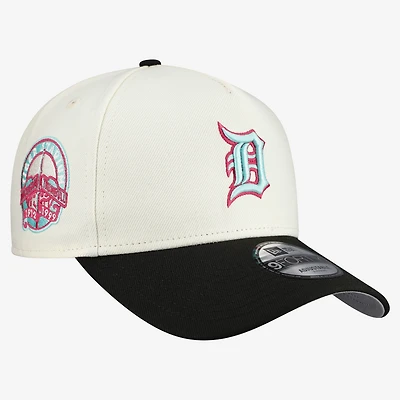 Men's New Era Cream Detroit Tigers Stadium Chrome 9FORTY A-Frame Adjustable Hat