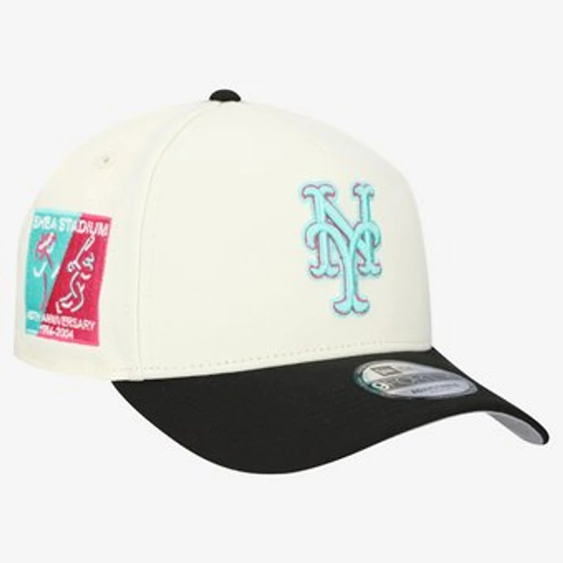 Men's New Era Cream New York Mets Stadium Chrome 9FORTY A-Frame Adjustable Hat