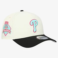 Men's New Era Cream Philadelphia Phillies Stadium Chrome 9FORTY A-Frame Adjustable Hat