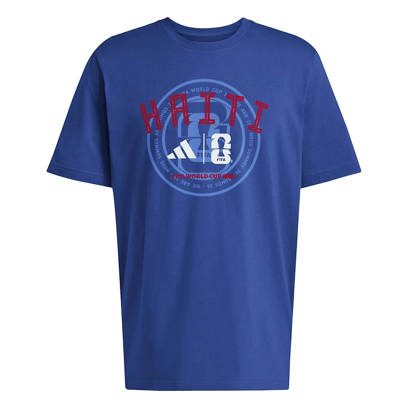 Men's adidas Blue Haiti National Team 2026 FIFA World Cup Qualifier T-Shirt