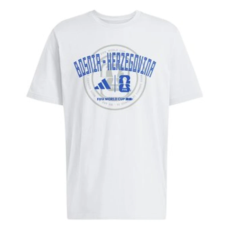 Men's adidas White Bosnia & Herzegovina National Team 2026 FIFA World Cup Qualifier T-Shirt