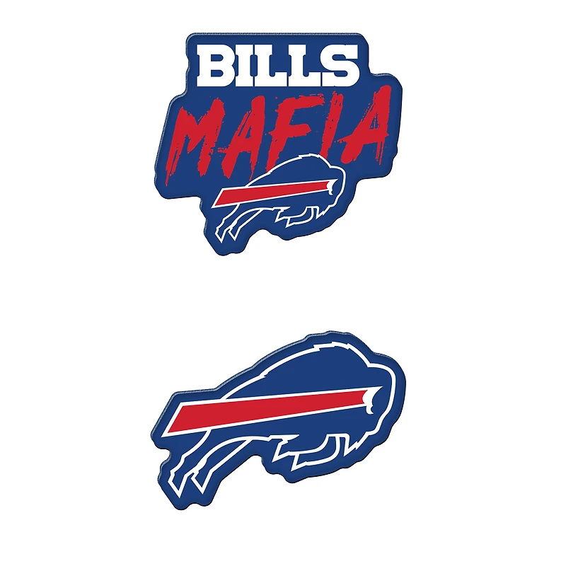 Buffalo Bills WinCraft 2-Pack Fridge Magnet Set