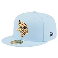 Men's New Era Coastal Blue Minnesota Vikings 59FIFTY Fitted Hat