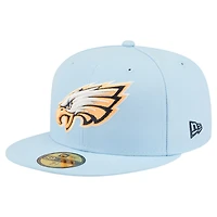 Men's New Era Coastal Blue Philadelphia Eagles 59FIFTY Fitted Hat