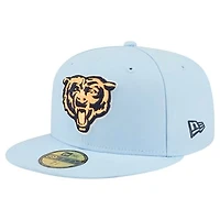 Men's New Era Coastal Blue Chicago Bears 59FIFTY Fitted Hat