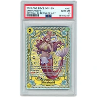 Shirahoshi 2025 One Piece A Fist of Divine Speed Special Alternate Art #EB01-057 PSA Authenticated 10 Card