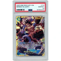 Monkey D. Luffy 2025 One Piece A Fist of Divine Speed #OP11-118 PSA Authenticated 10 Card