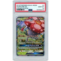 Vileplume GX 2019 Pokemon Cosmic Eclipse Ultra Rare #4 PSA Authenticated 10 Card