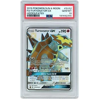 Turtonator GX 2019 Pokemon Hidden Fates Full Art Shiny Holo Rare #SV52 PSA Authenticated 10 Card