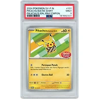 Indonesian Pikachu Berkemeja Batik 2024 Pokemon Scarlet & Violet Promo #101 PSA Authenticated 9 Card