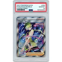 Elesa's Sparkle 2021 Pokemon Fusion Strike Full Art #260 PSA Authenticated 10 Card
