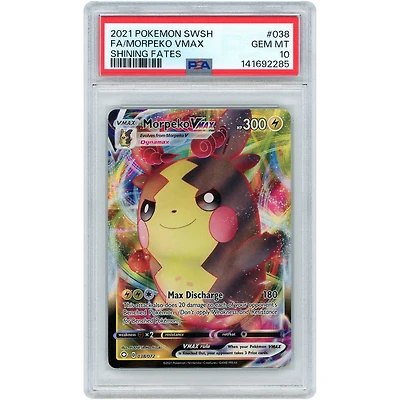 Morpeko VMAX 2021 Pokemon Shining Fates Full Art #38 PSA Authenticated 10 Card