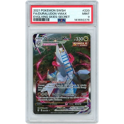 Duraludon VMAX 2021 Pokemon Evolving Skies Alternate Art Secret Rare #220 PSA Authenticated 9 Card