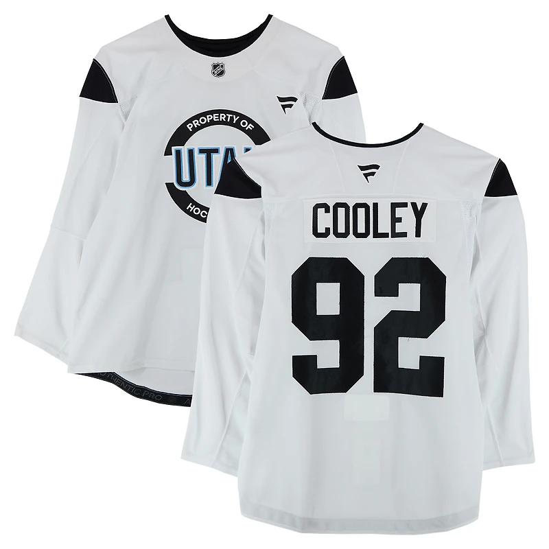 Logan Cooley Utah Mammoth Practice-Used #92 Jersey from the 2024-25 NHL Season