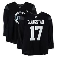 Nick Bjugstad Utah Mammoth Practice-Used #17 Black Jersey from the 2024-25 NHL Season