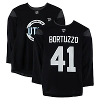 Robert Bortuzzo Utah Mammoth Practice-Used #41 Black Jersey from the 2024-25 NHL Season