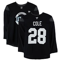 Ian Cole Utah Mammoth Practice-Used #28 Black Jersey from the 2024-25 NHL Season